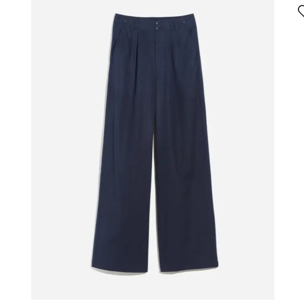 Madewell Petite Harlow Wide-Leg Pants - Deep Indigo Size 2p Petite